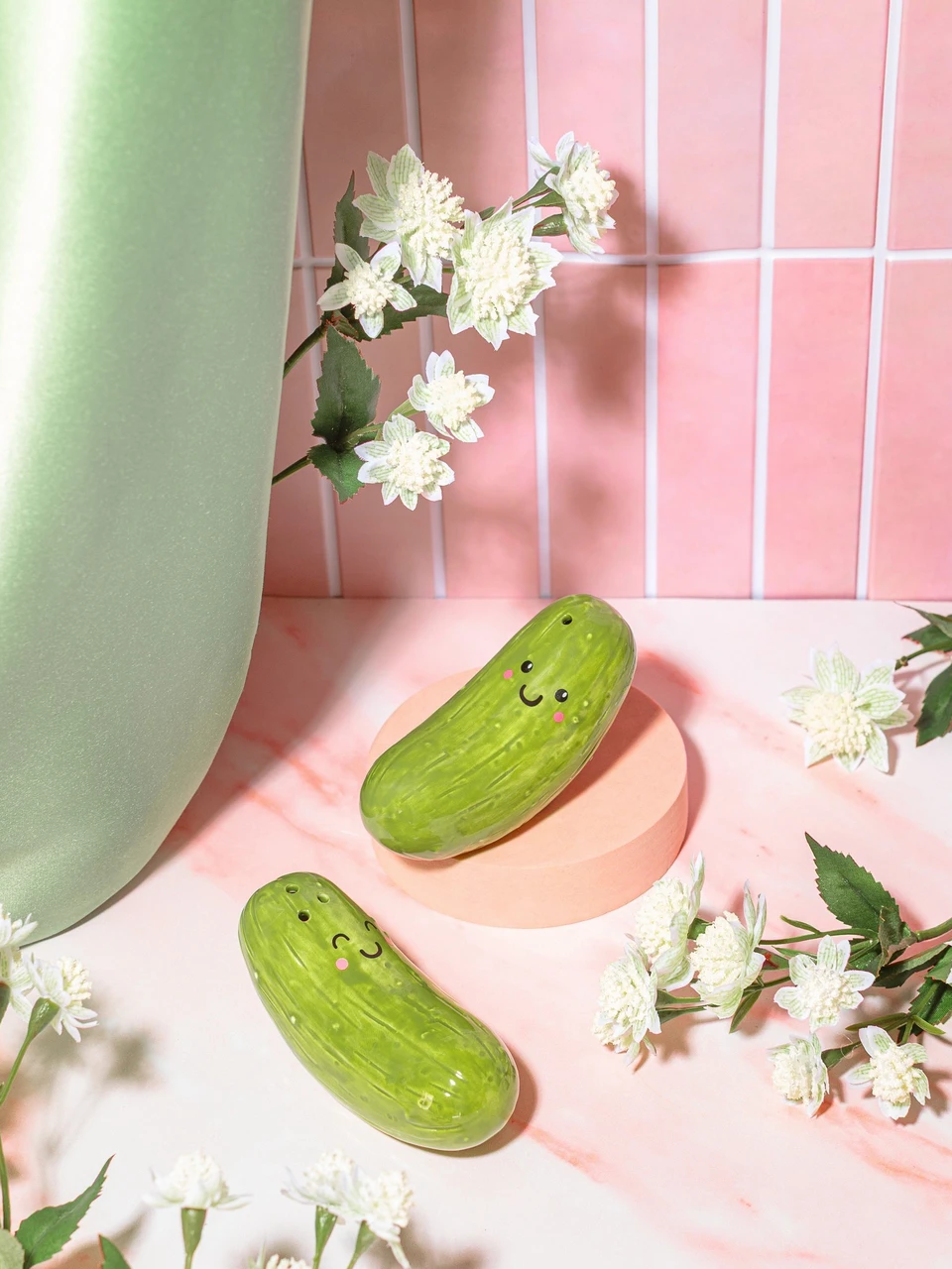 Pickle Salt & Pepper Shakers