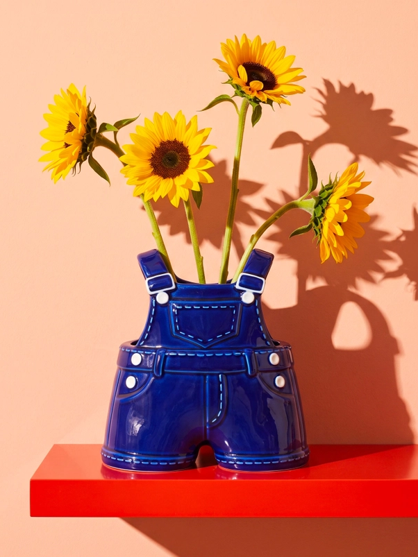 Blue Workwear Vase