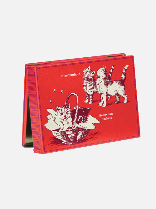 Cat Box Tin Pocket Box