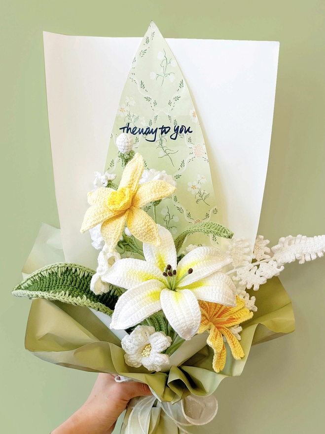 Handmade Crochet Flower - Daffodill