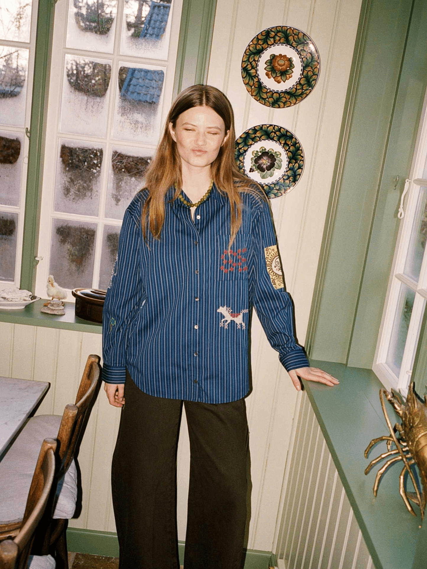SISSEL EDELBO Brenna Shirt Navy Stripes