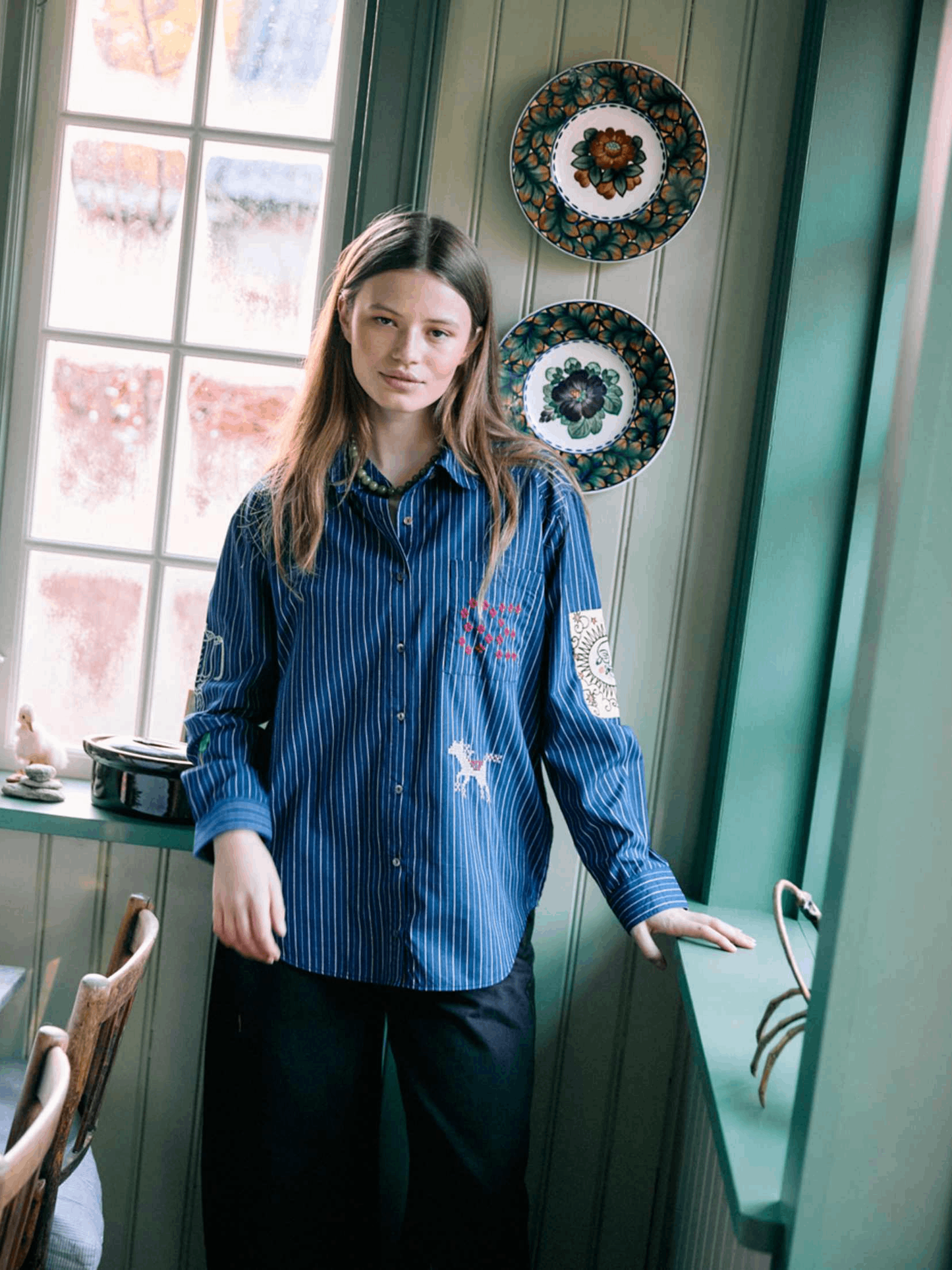 SISSEL EDELBO Brenna Shirt Navy Stripes