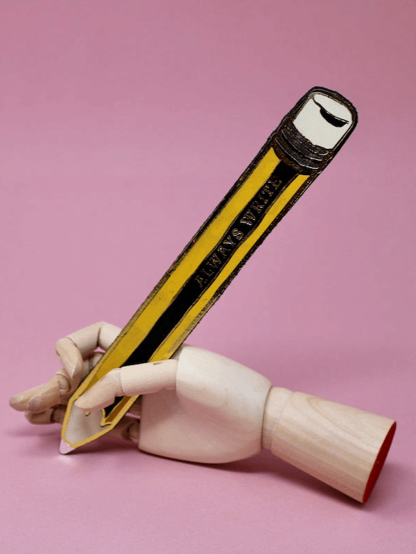 Always Write Pencil Bookmark - Black