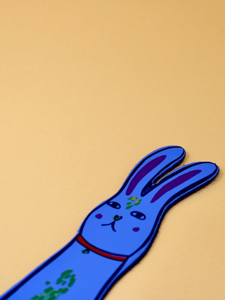 Bunny Bookmark - Cornflower