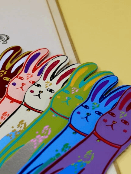 Bunny Bookmark - Cornflower