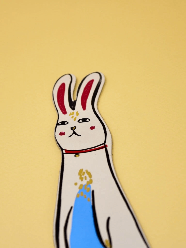 Bunny Bookmark - Cream