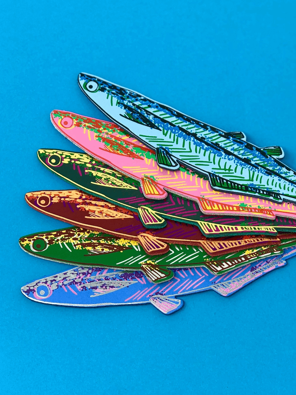 Fish Bookmark - Hot Pink
