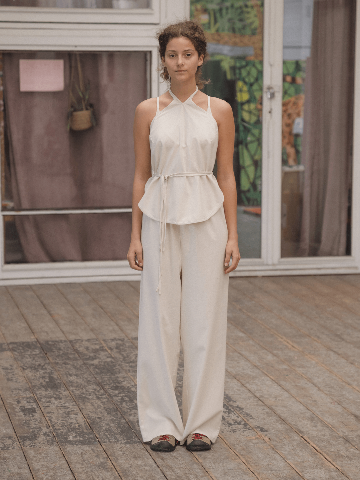 BASERANGE Wild Silk Stoa Pants - Undyed