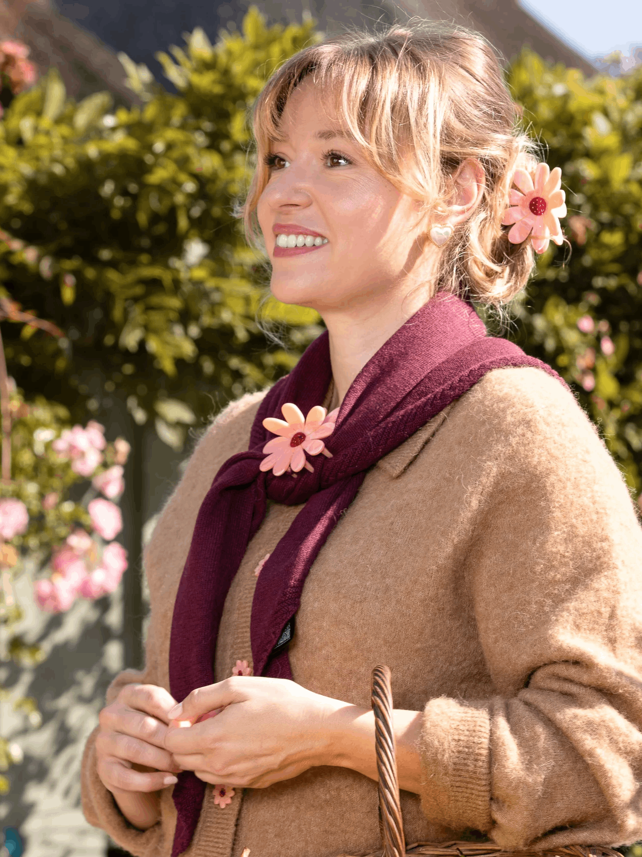 CouCou Suzette Pink Flower Hairclaw