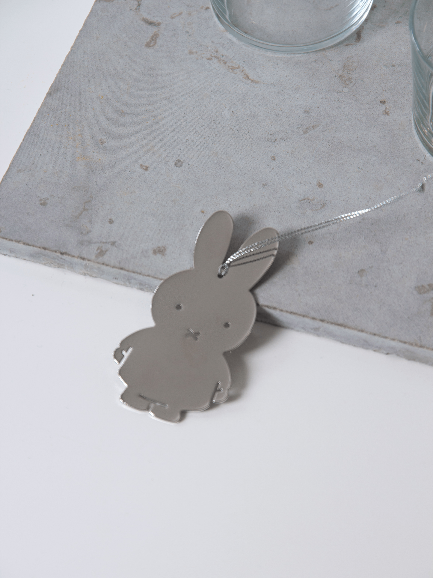 Miffy Silver Metal Ornament
