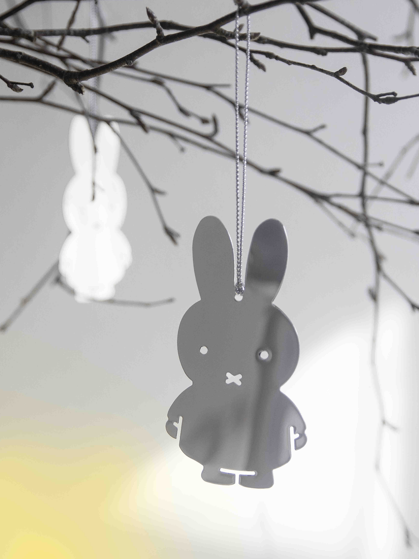 Miffy Silver Metal Ornament