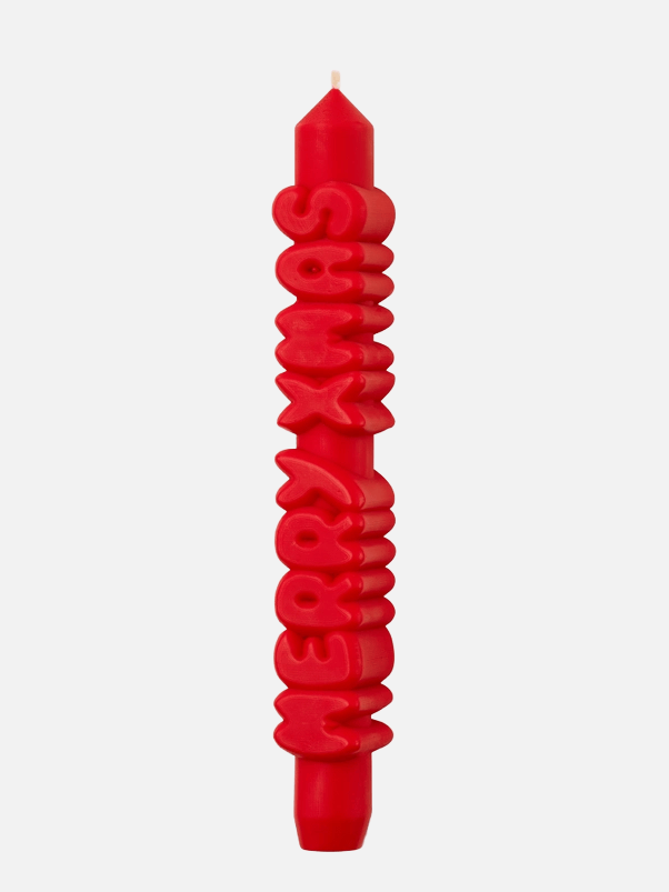 Handmade Christmas Candle - Merry X-Mas