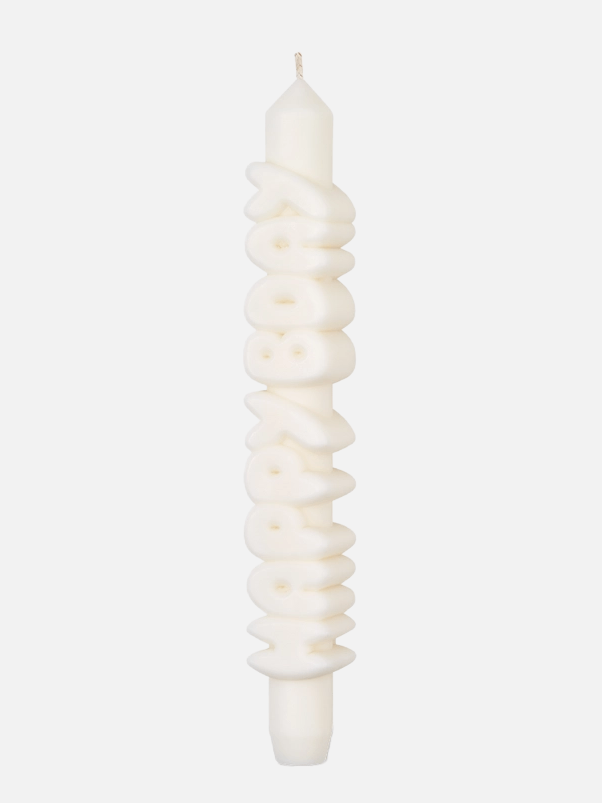 Handmade Christmas Candle - Happy B-DAY