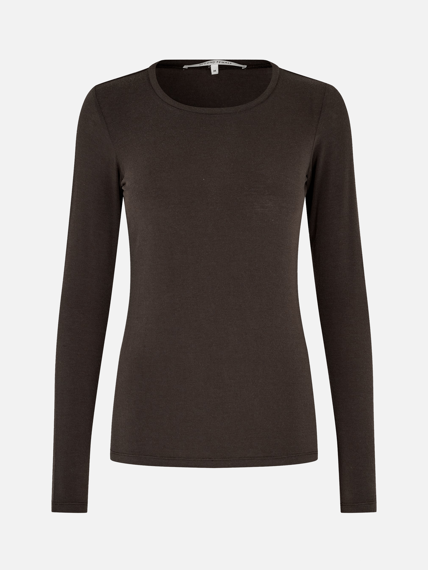 SECOND FEMALE Matima O-Neck Tee - Dark Brown