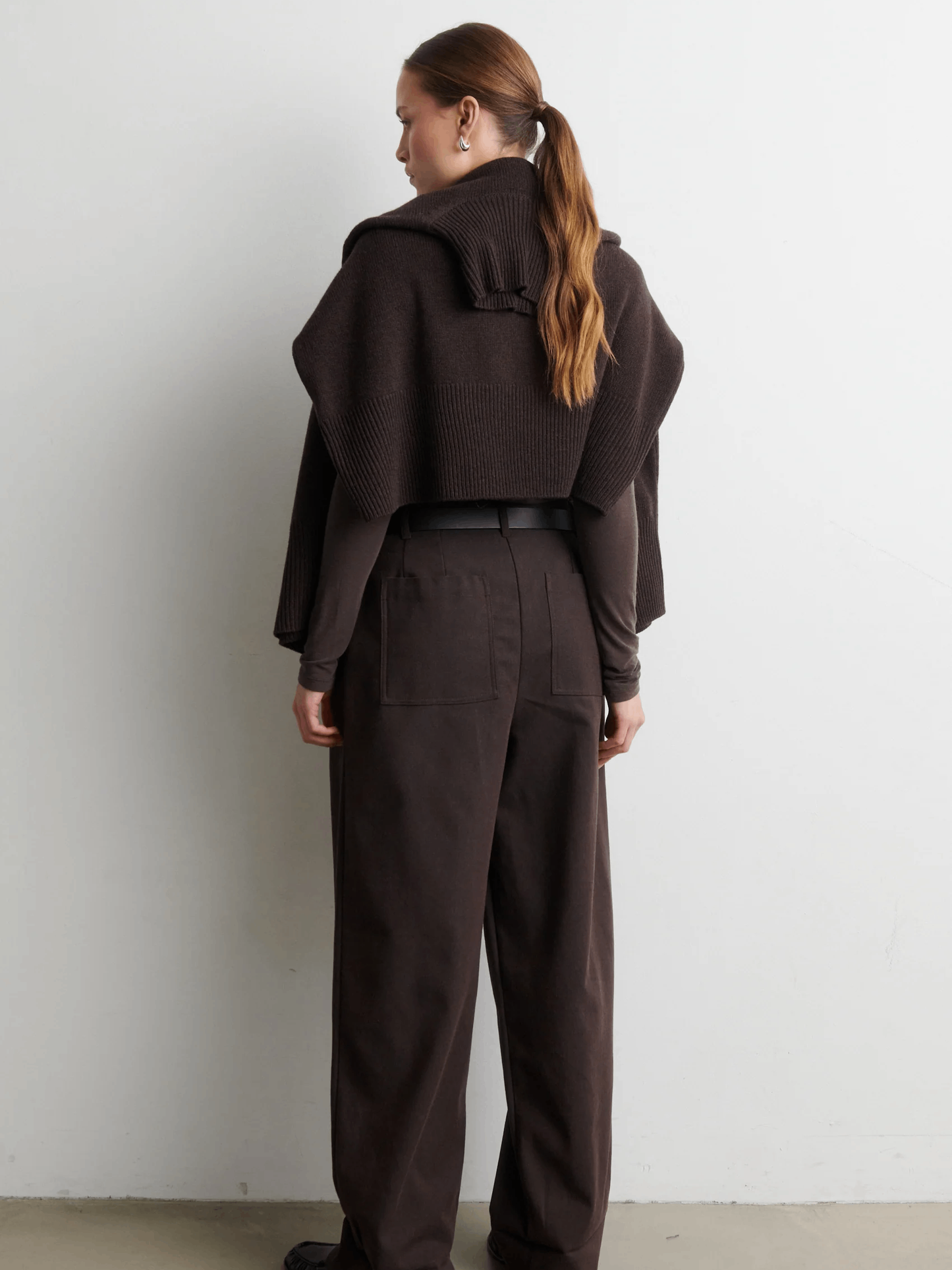 SECOND FEMALE Matima O-Neck Tee - Dark Brown