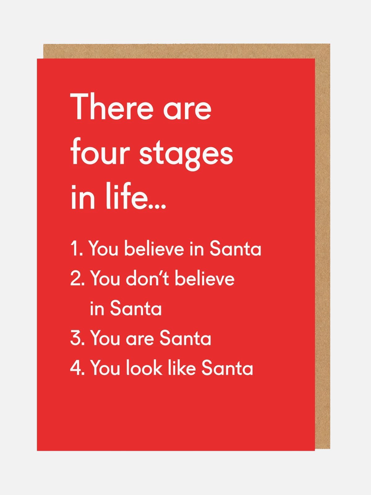 Four Stages in Life Christmas Karte