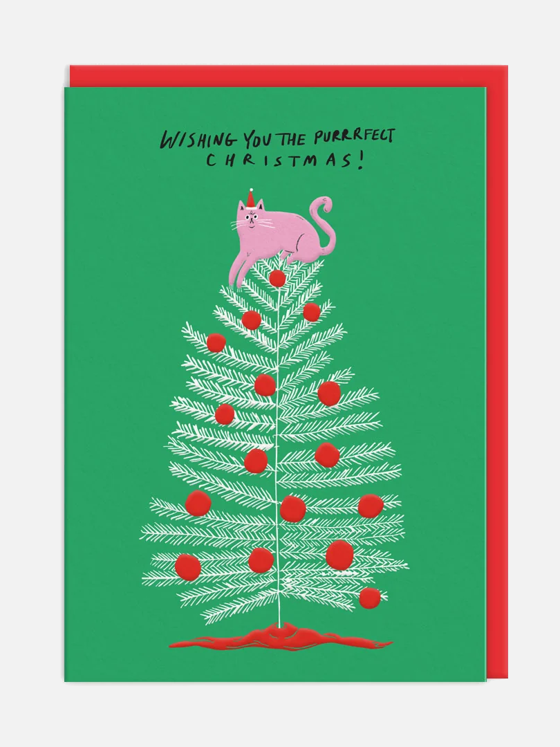 Purrfect Christmas Cat Karte