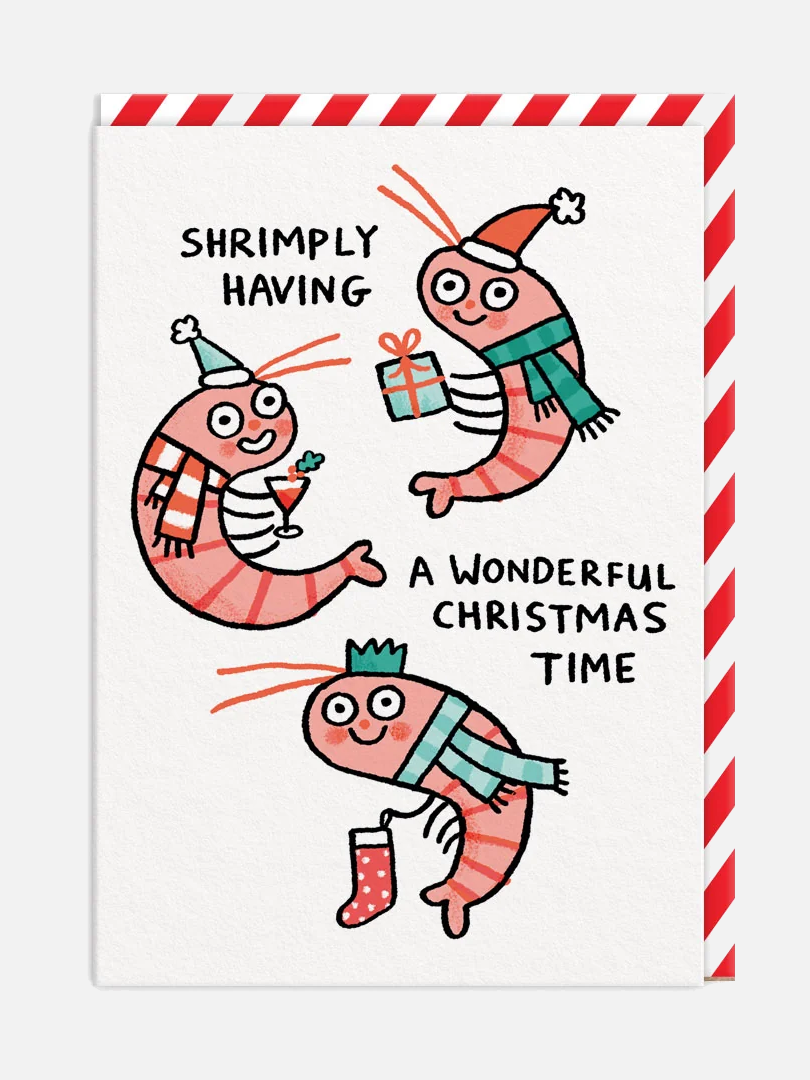 Shrimply Wonderful Christmas Karte