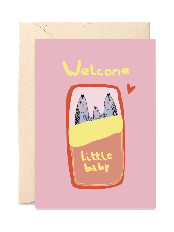 Welcome Little Sardine Karte