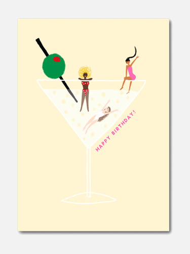 Have a Drink Martini Birthday Postkarte