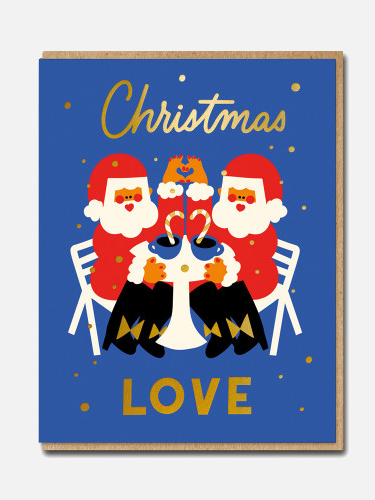 Christmas Love Santa Karte