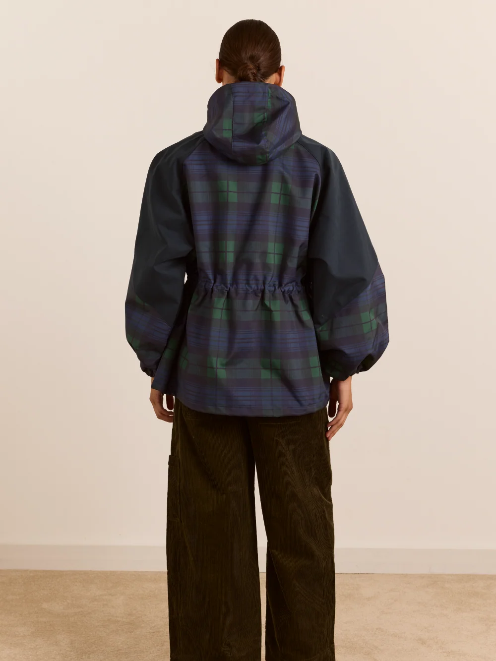 DAMSON MADDER Liu Raincoat - Navy Check