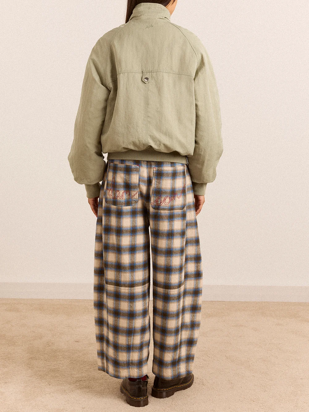 DAMSON MADDER Mara Trousers - Blur Brushed Check