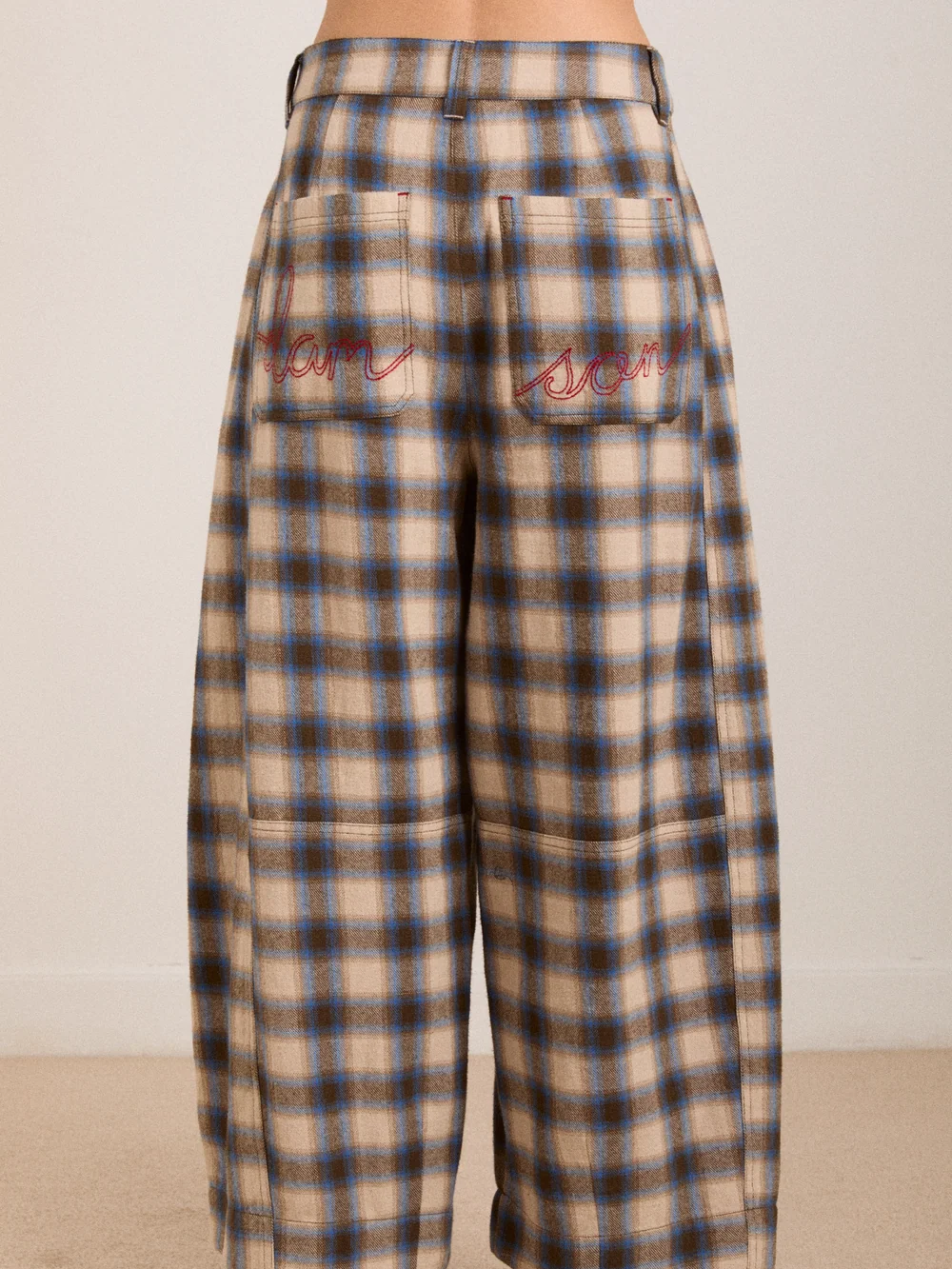 DAMSON MADDER Mara Trousers - Blur Brushed Check