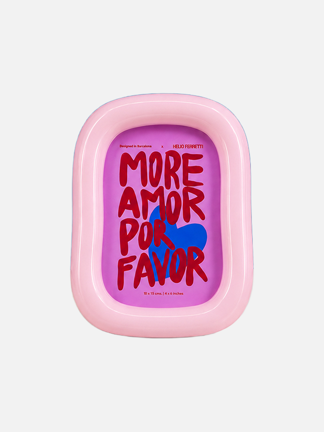 Pink More Amor Photo Frame