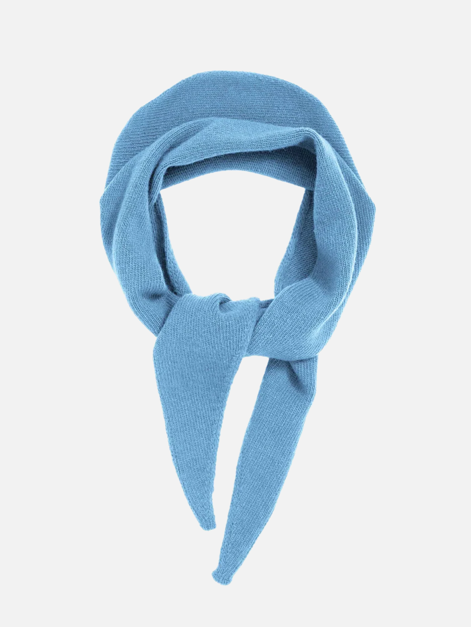 COLORFUL STANDARD Merino Wool Triangle Scarf - Seaside Blue
