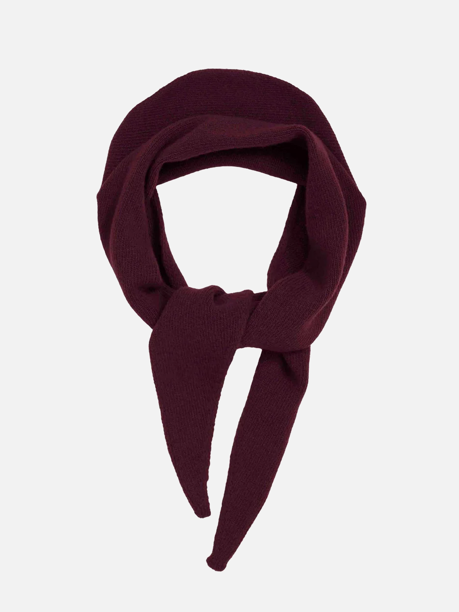 COLORFUL STANDARD Merino Wool Triangle Scarf - Oxblood Red