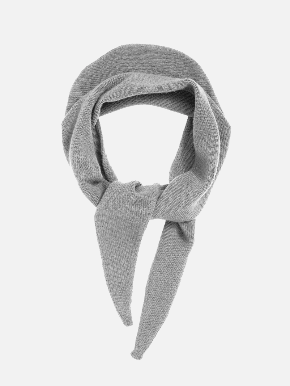COLORFUL STANDARD Merino Wool Triangle Scarf - Heather Grey