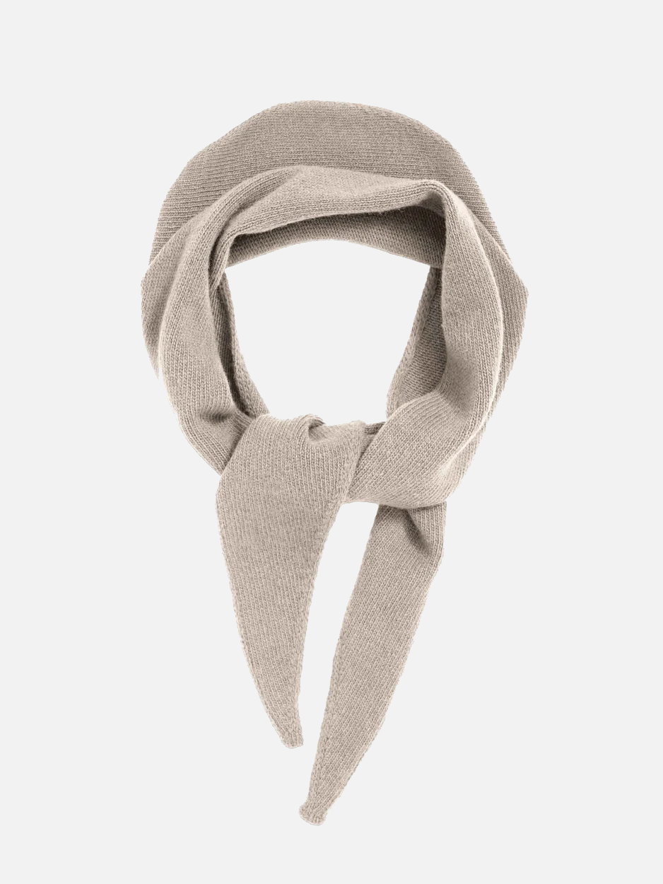 COLORFUL STANDARD Merino Wool Triangle Scarf - Ivory White