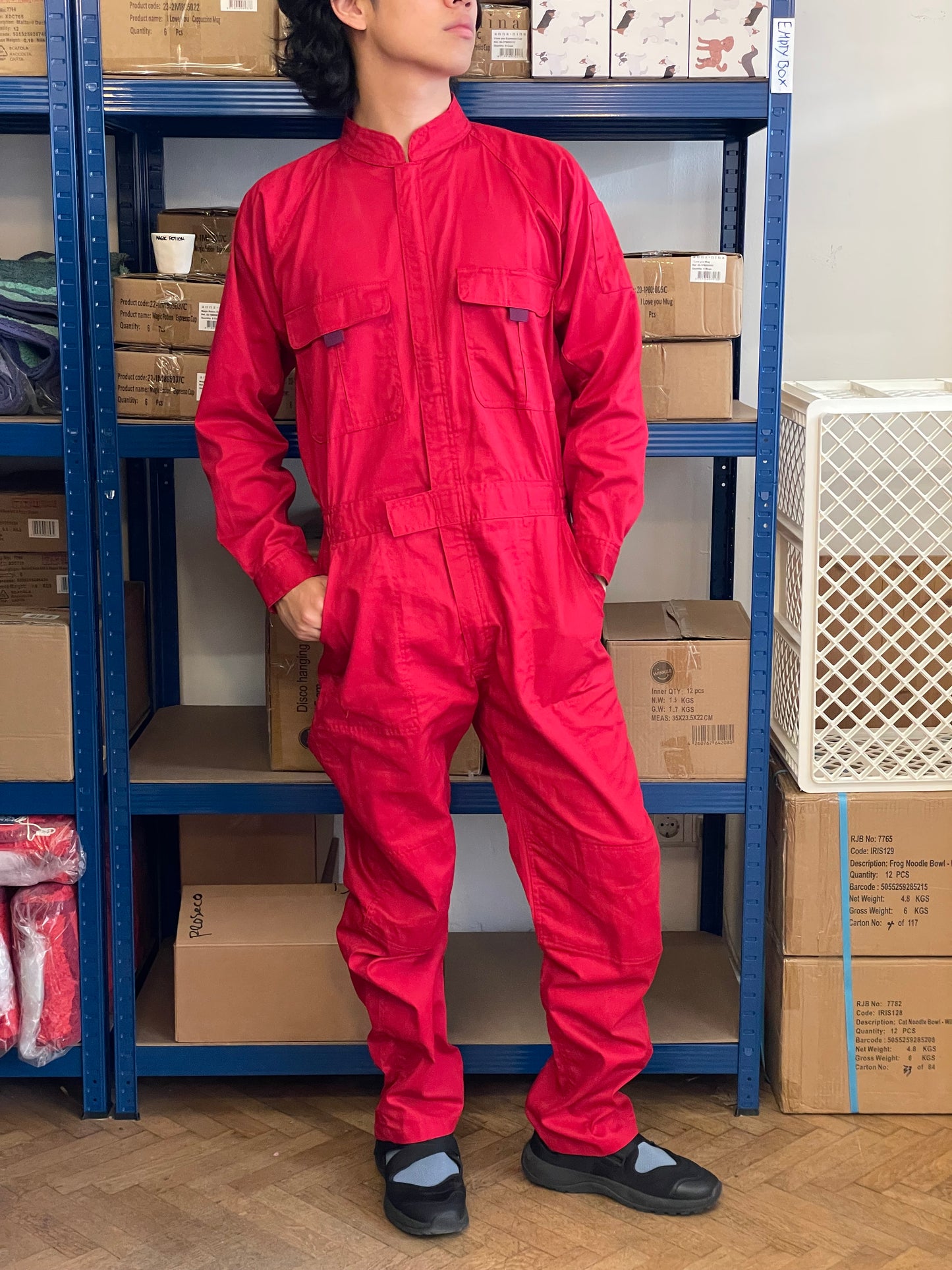 SIGHT Japanese workwear Jumpsuit - Red