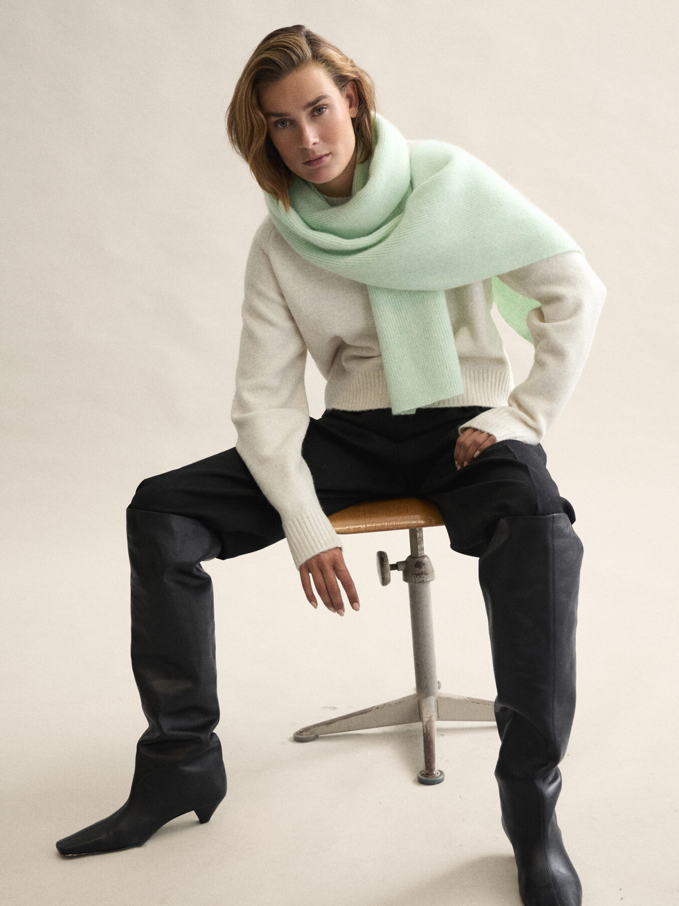 LE BONNET Scarf Soft Mint
