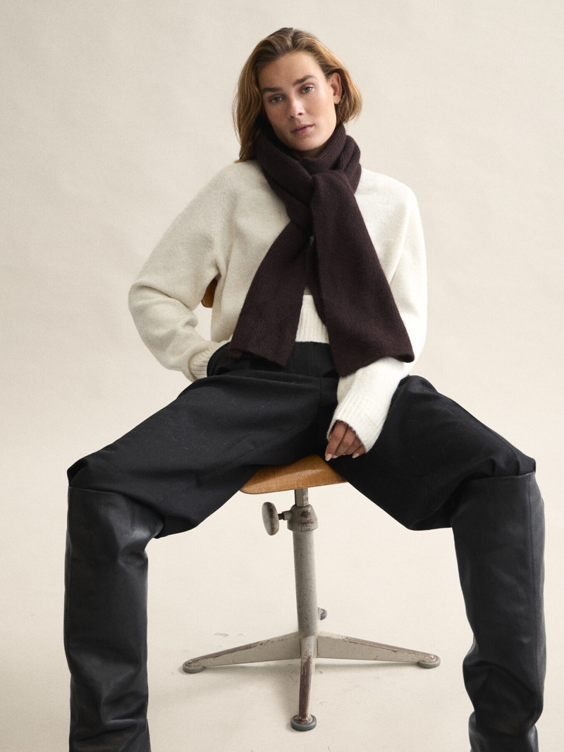 LE BONNET Scarf Espresso