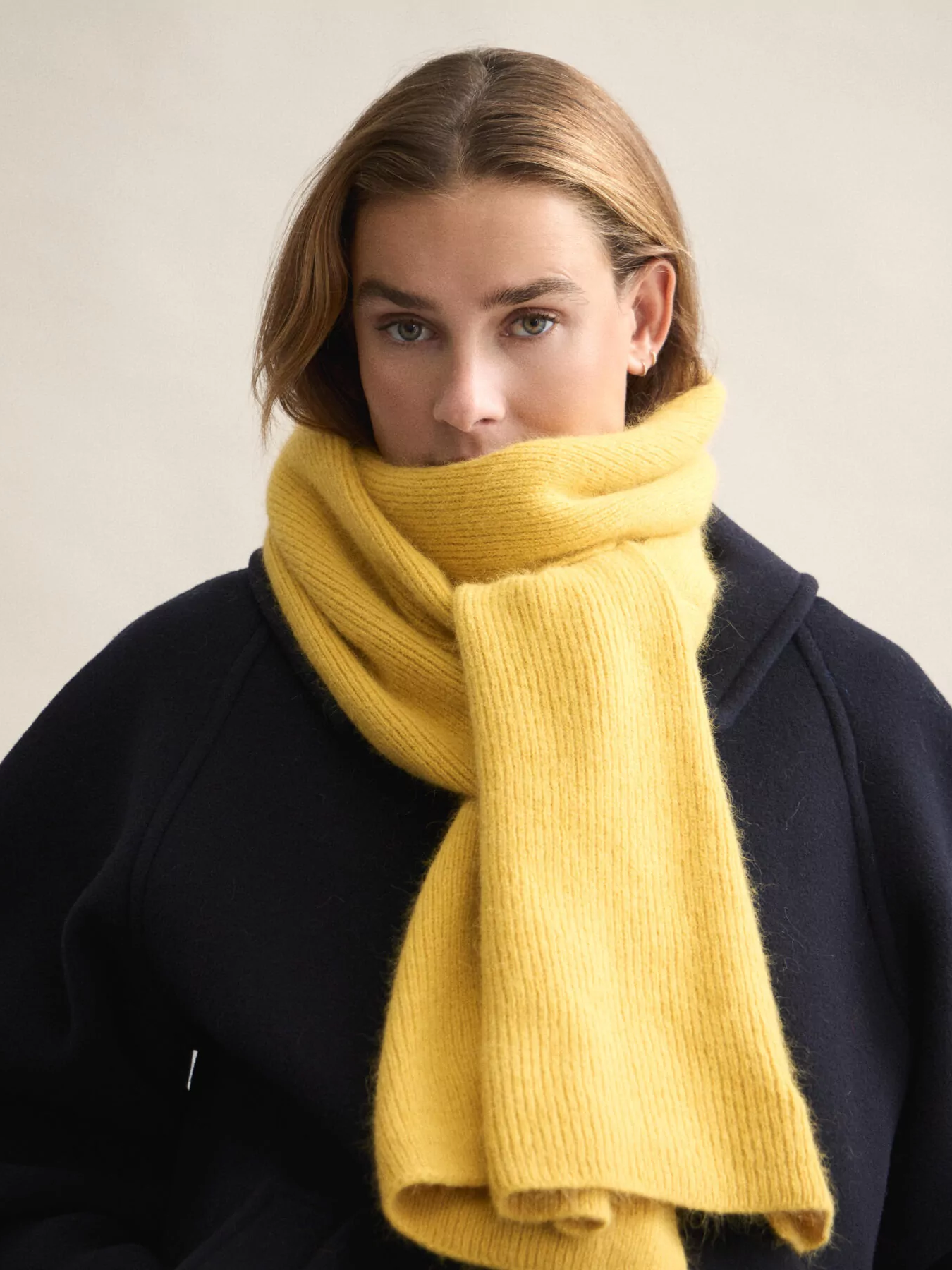 LE BONNET Scarf Mustard