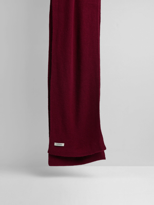 LE BONNET Scarf Wine Red