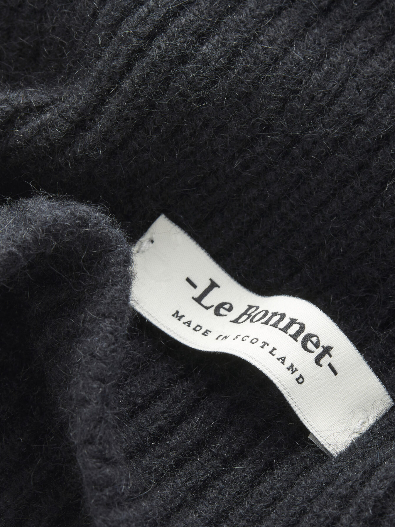 LE BONNET Scarf Onyx Black