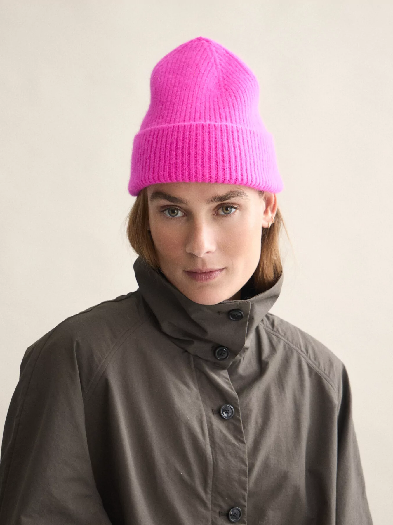 LE BONNET Beanie Poppy Pink