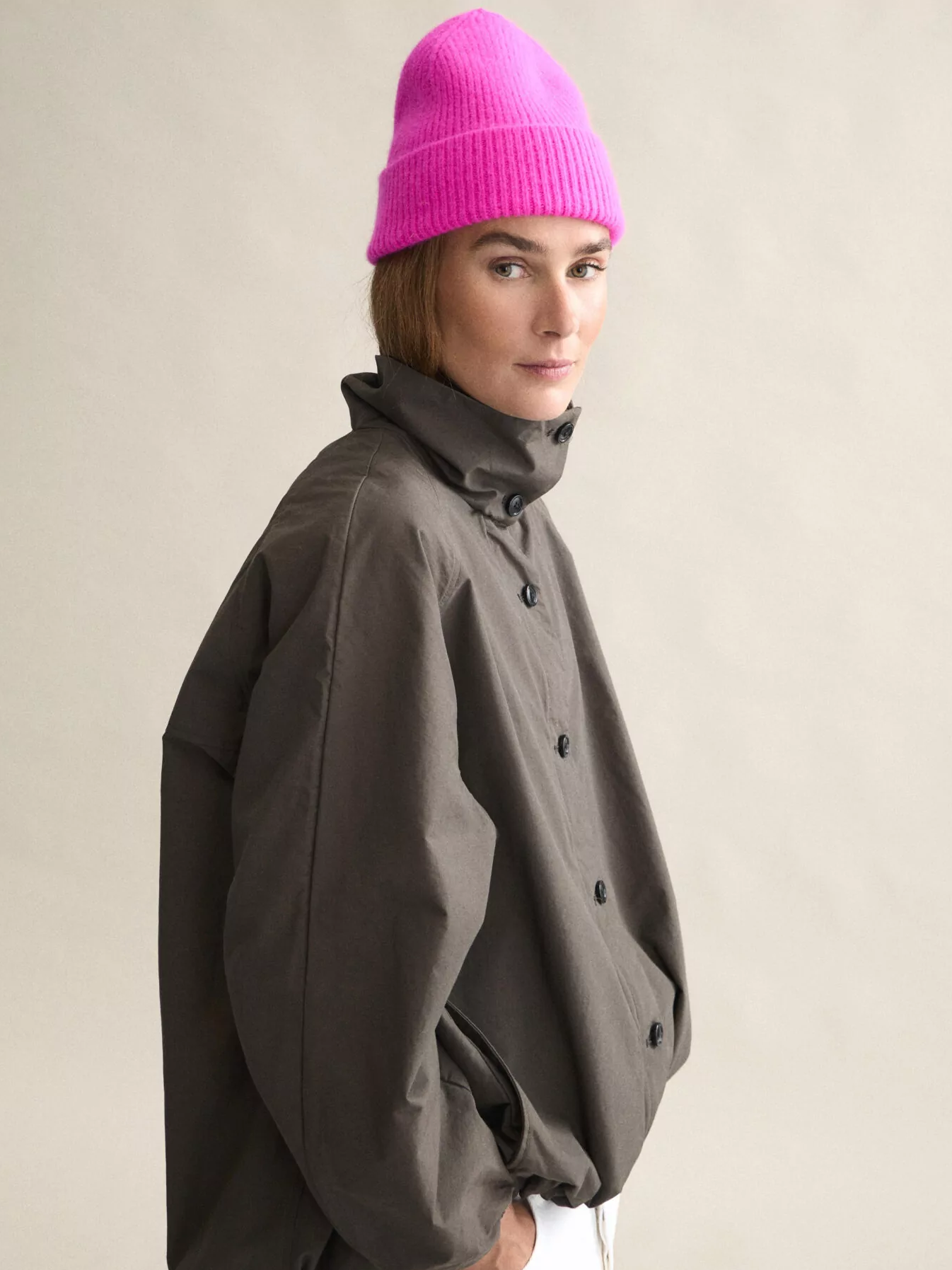 LE BONNET Beanie Poppy Pink