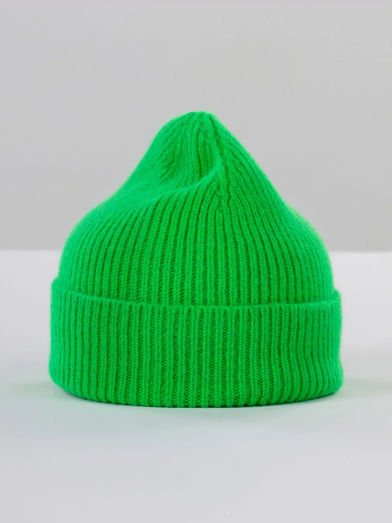 LE BONNET Beanie Neon Green