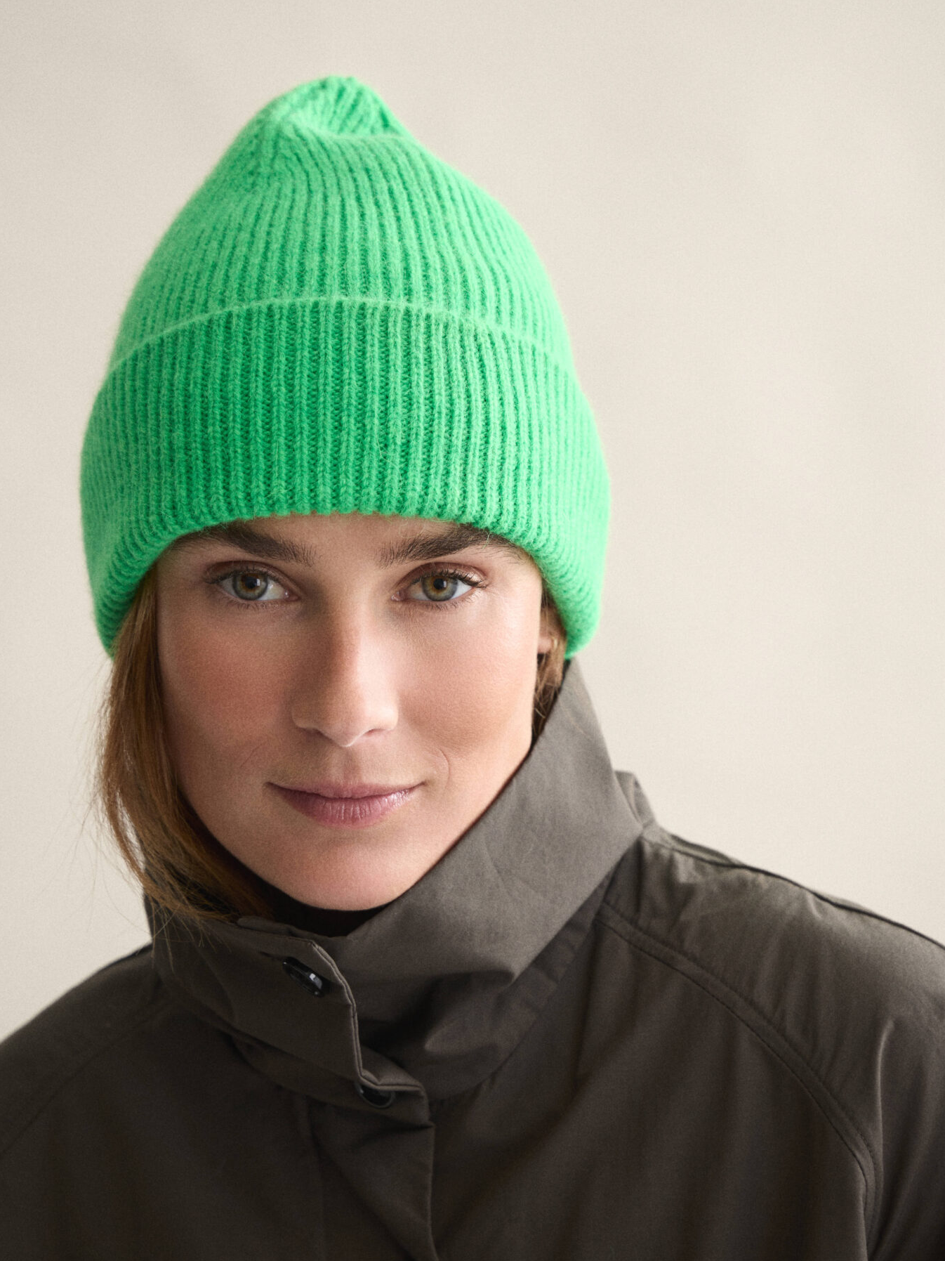 LE BONNET Beanie Neon Green