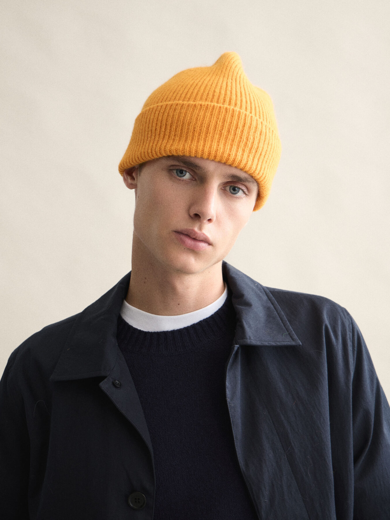 LE BONNET Beanie Orange Peel