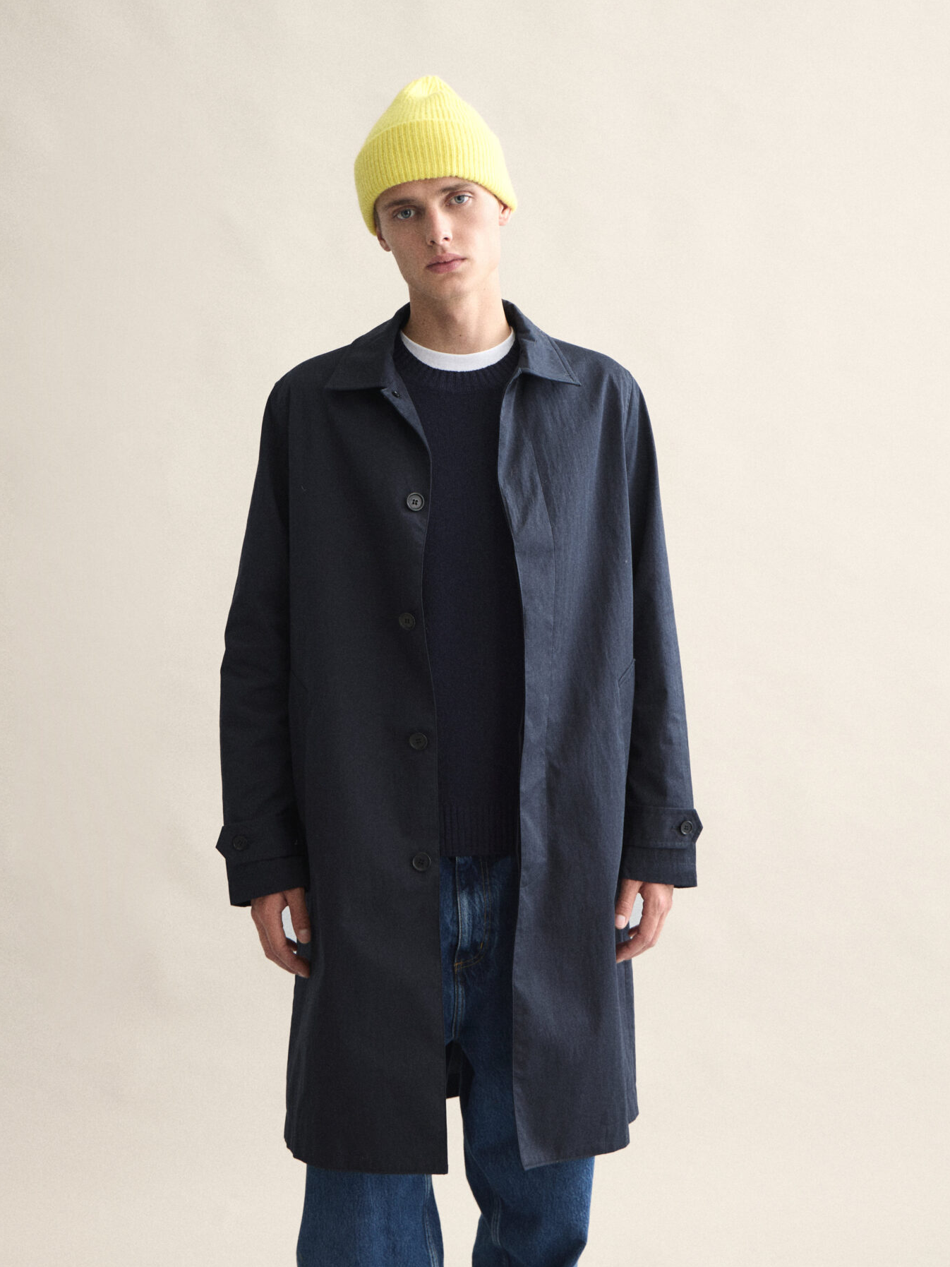 LE BONNET Beanie Acid Yellow