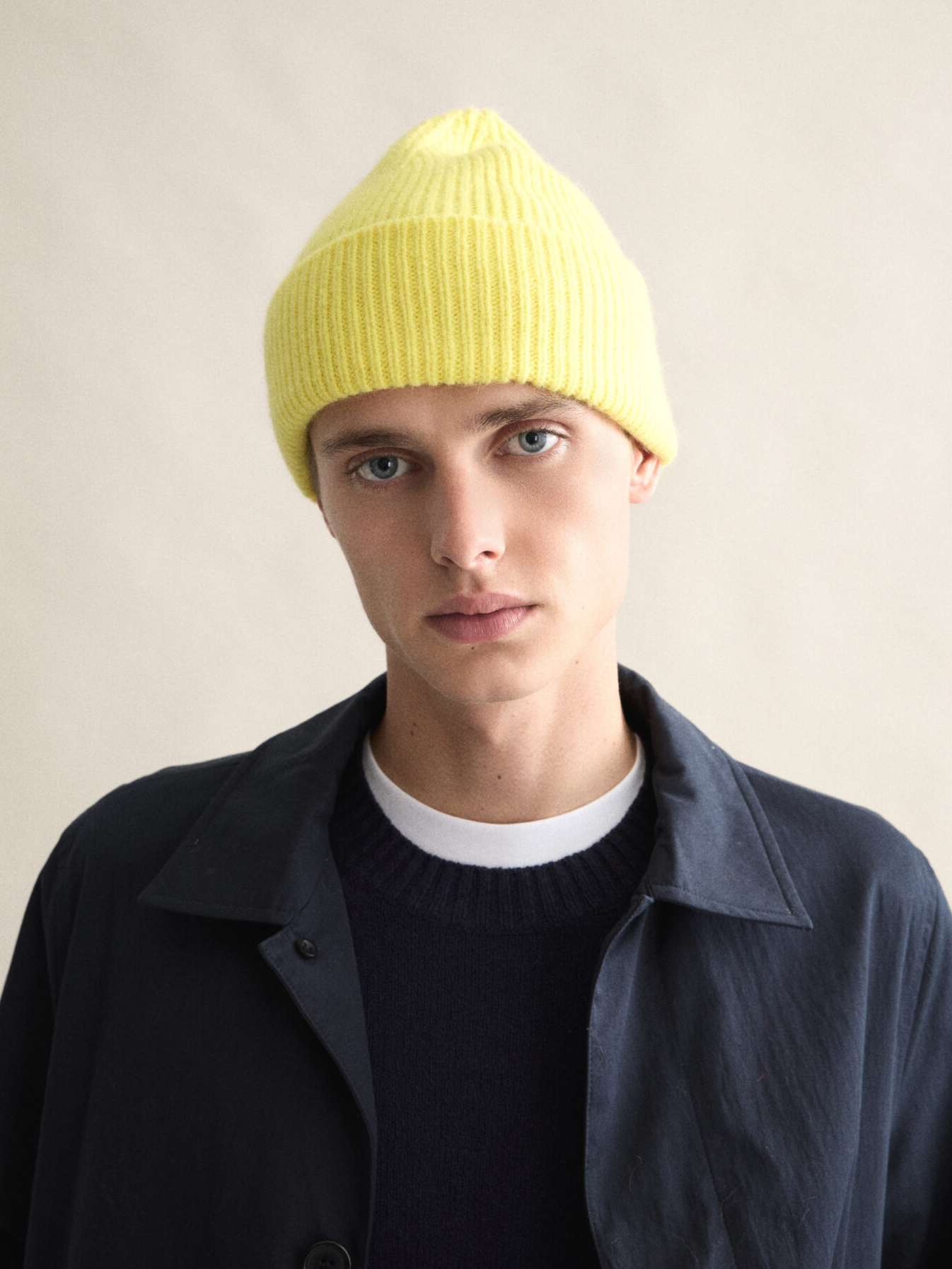 LE BONNET Beanie Acid Yellow