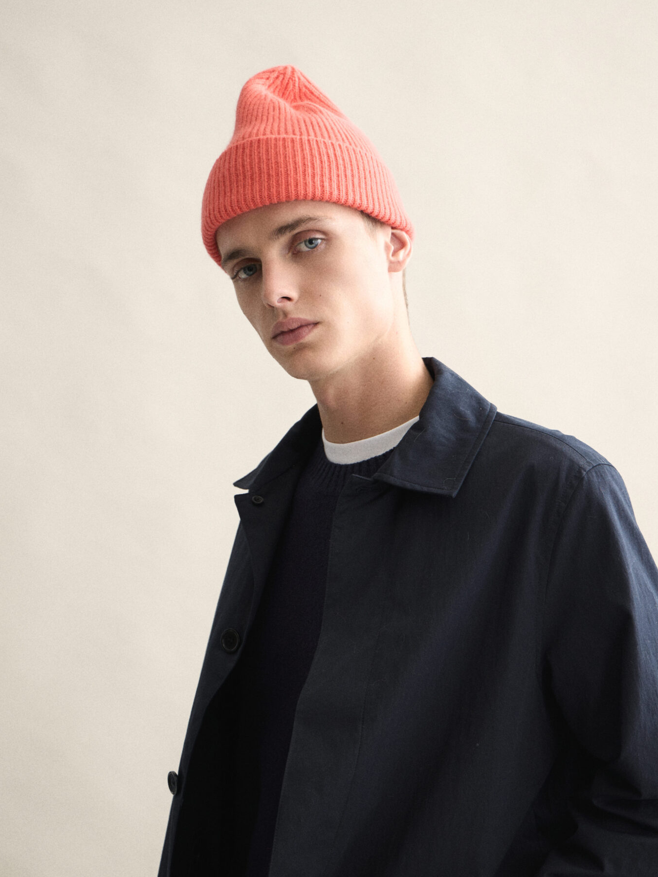LE BONNET Beanie Salmon