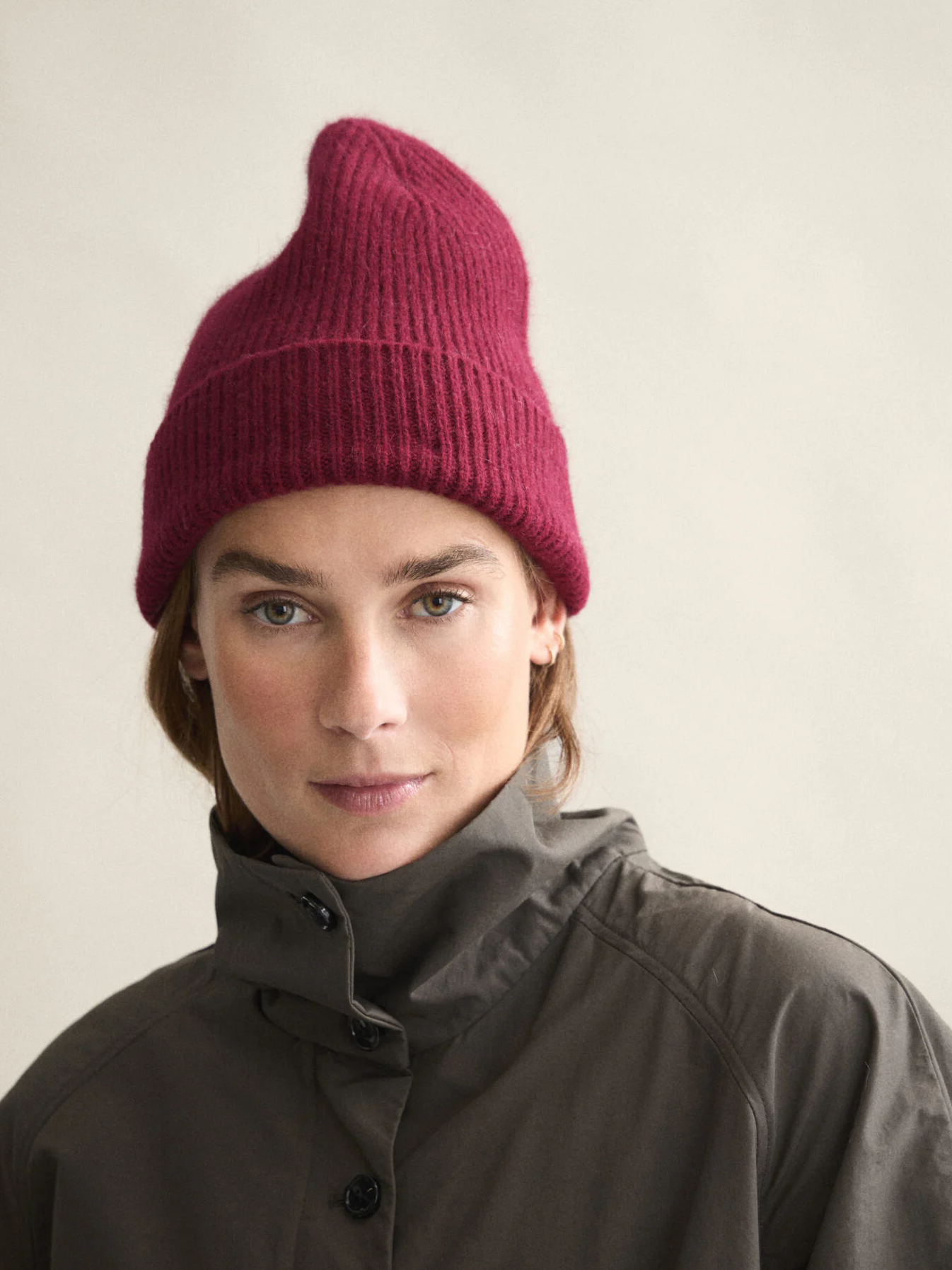 LE BONNET Beanie Wine Red