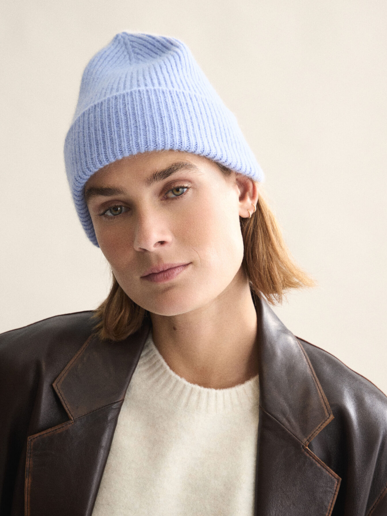 LE BONNET Beanie Light Blue Sky