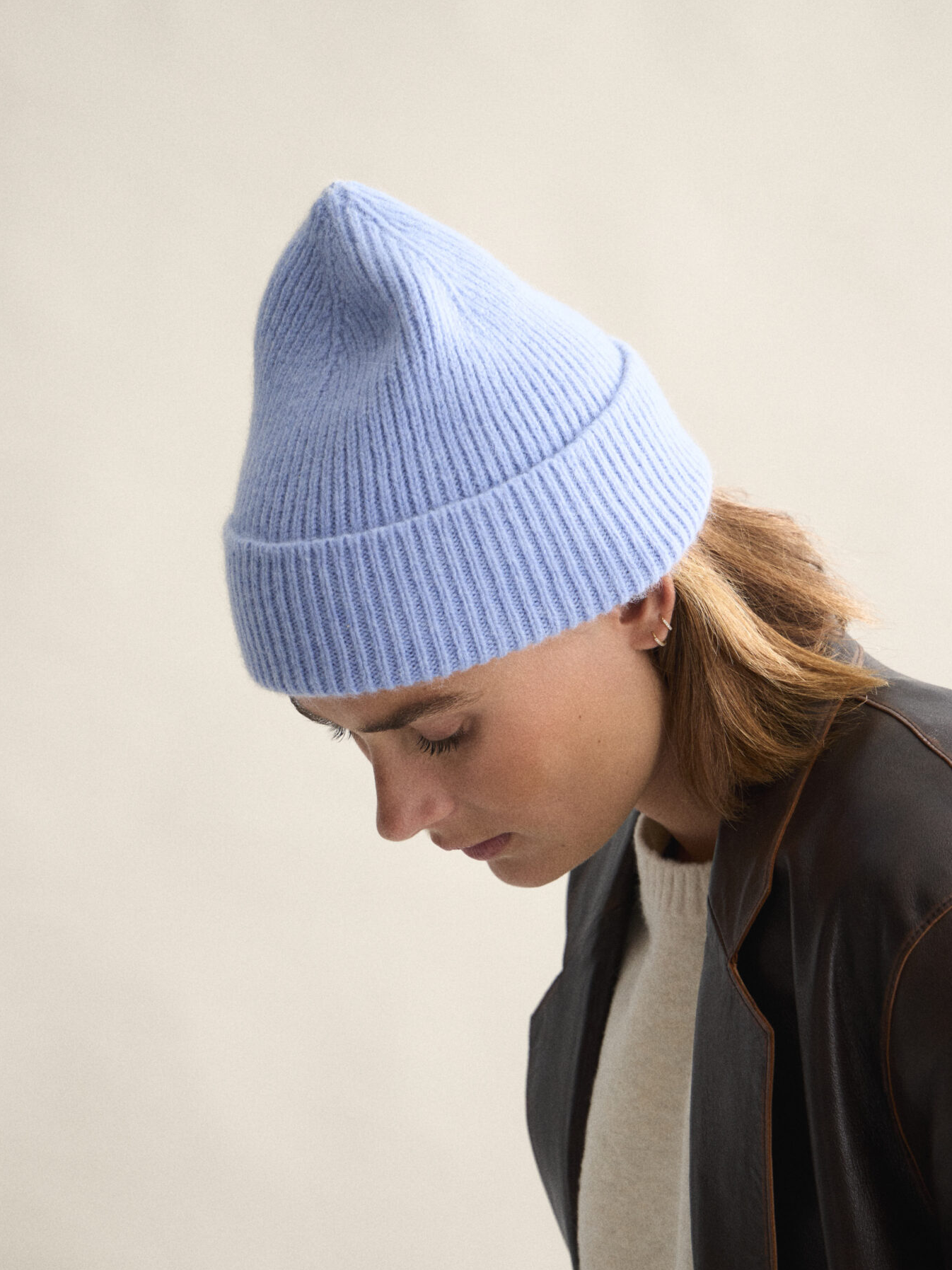 LE BONNET Beanie Light Blue Sky